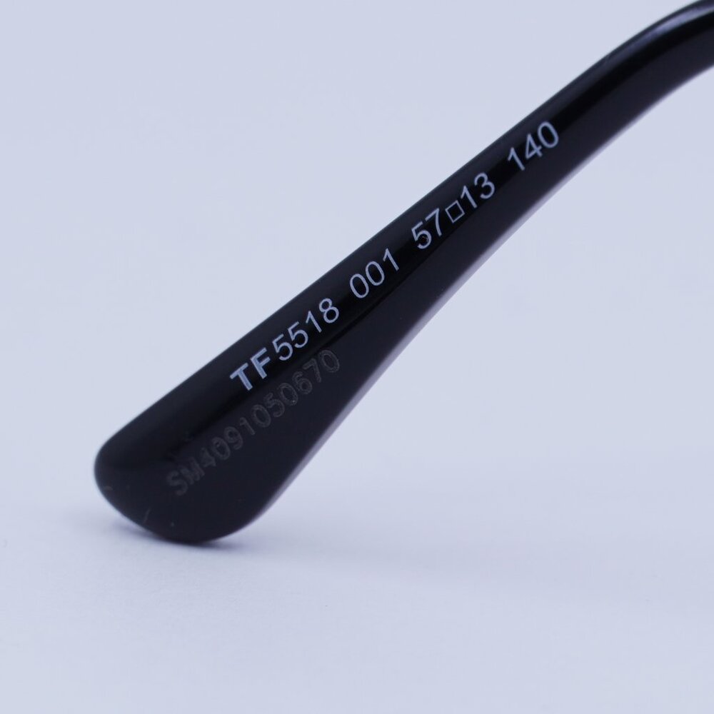 🕶️ New Tom Ford TF5518 001 Eyeglasses - Black Frame 57mm - Picture 9 of 10